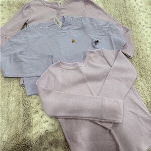Garanimals & Gap Purple Long Sleeve Tops. 3 long sleeve shirts